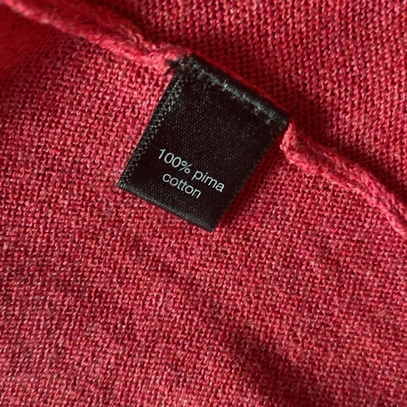 Peruvian Connection 100% Pima Cotton Pink Open Cardigan - Picture 6 of 10